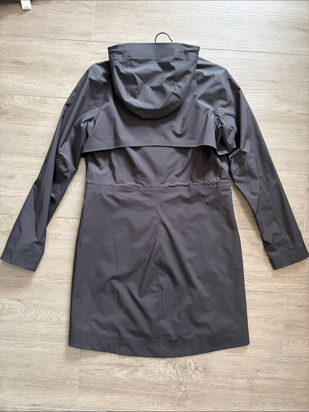 lululemon Hooded Trench Coat in black